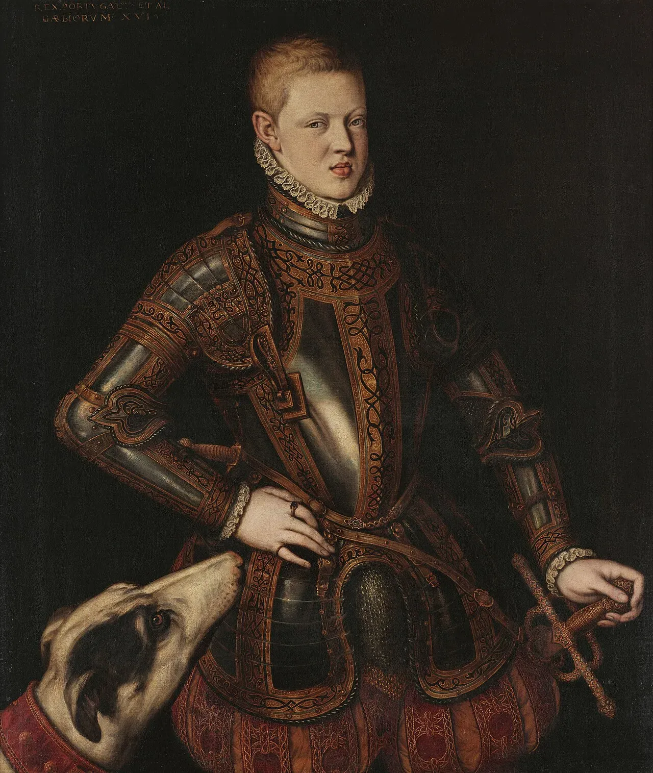 Portrait of Sebastian I of Portugal by Cristóvão de Morais, c. 1571–1574