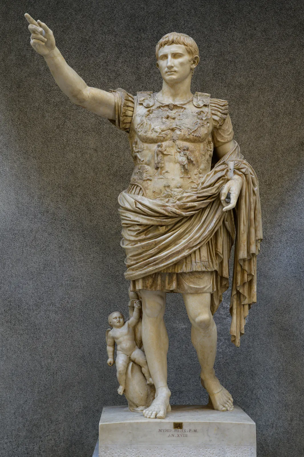 Augustus of Prima Porta, marble statue of the Roman emperor