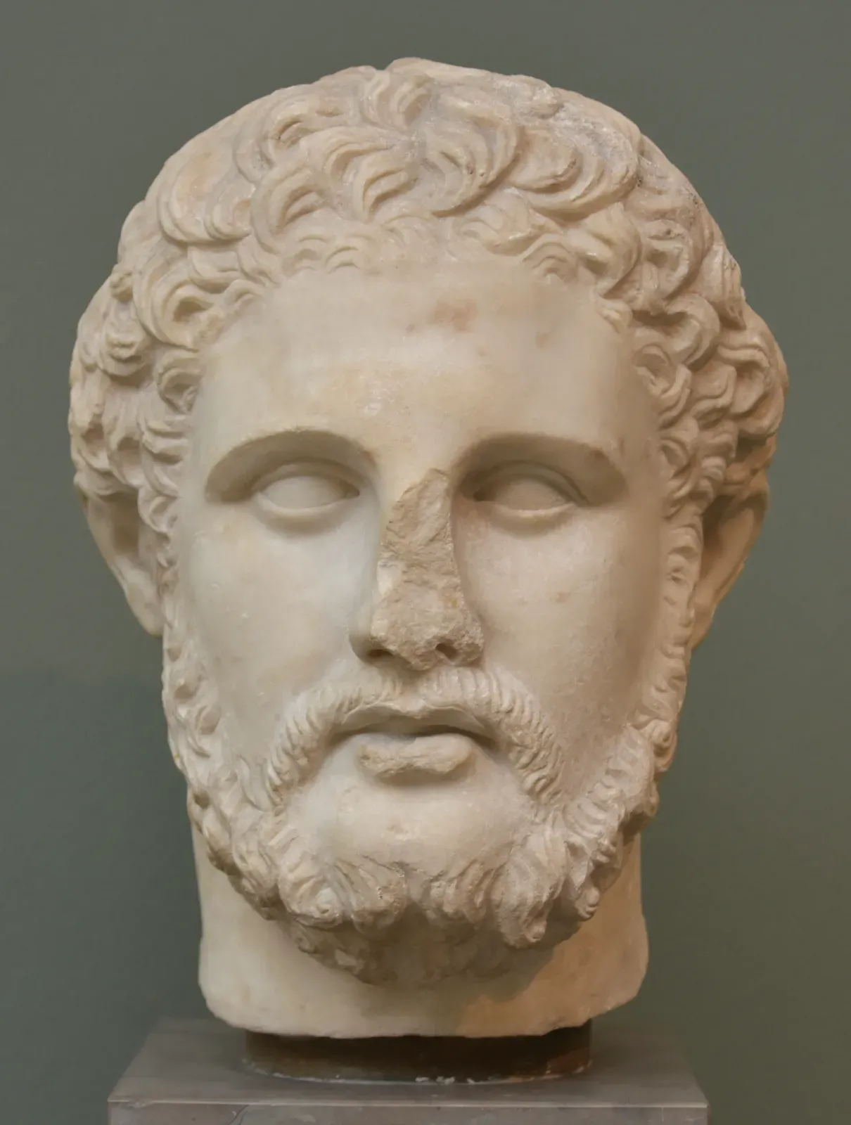 Roman bust of Philip II of Macedon, after a Greek original (Ny Carlsberg Glyptotek)