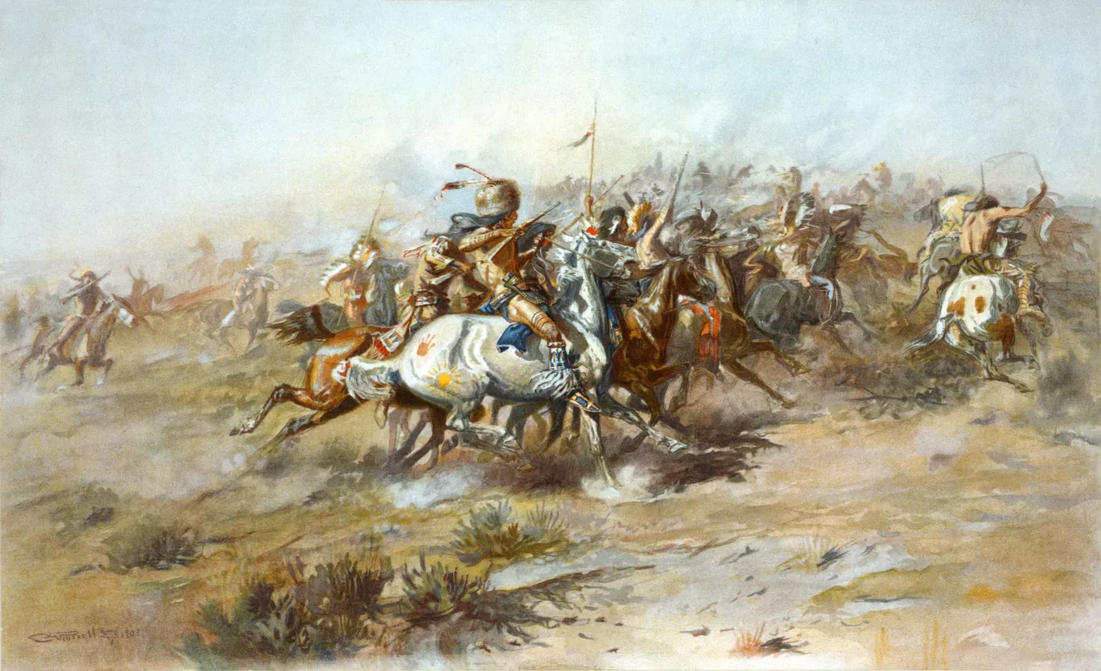 Charles Marion Russell, The Custer Fight, 1903