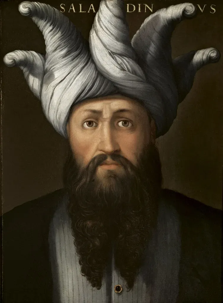 Portrait of Saladin by Cristofano dell'Altissimo, Serie Gioviana, before 1568