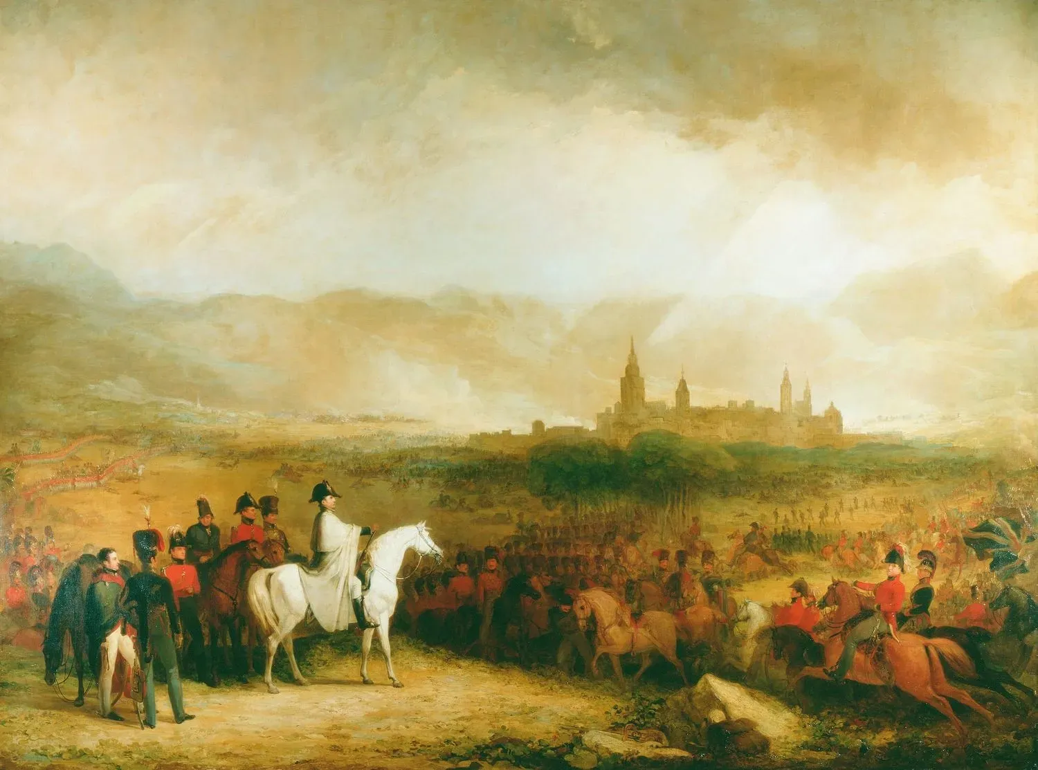 George Jones painting of the Battle of Vitoria, 21 June 1813