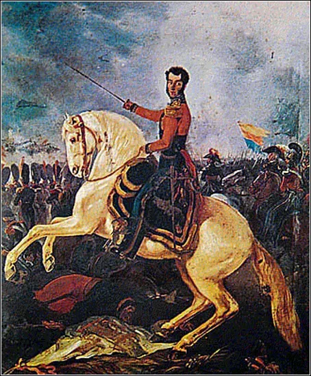 Portrait of Antonio José de Sucre, hero of Bolivian independence