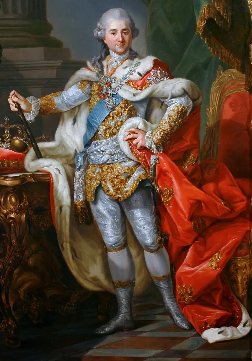 Stanisław August Poniatowski, King of Poland, in coronation robes