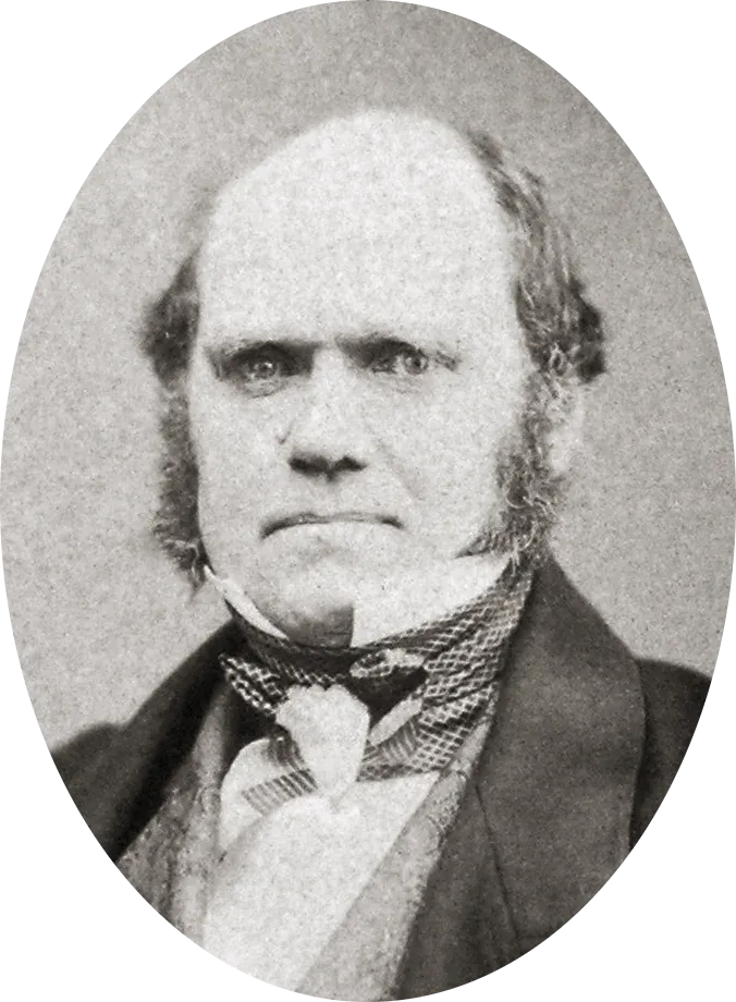 Charles Darwin aged 46, photographed by Maull and Polyblank in 1855