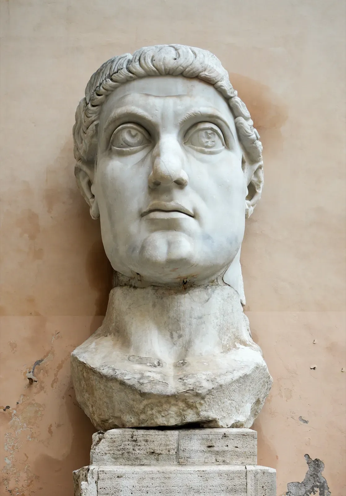 Colossal statue of Constantine the Great, who convened the Council of Nicaea