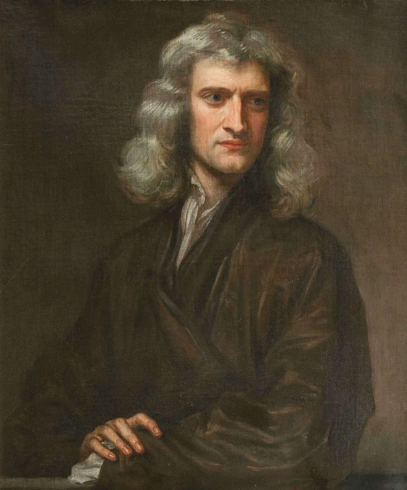 Portrait of Sir Isaac Newton, 1689, by Godfrey Kneller