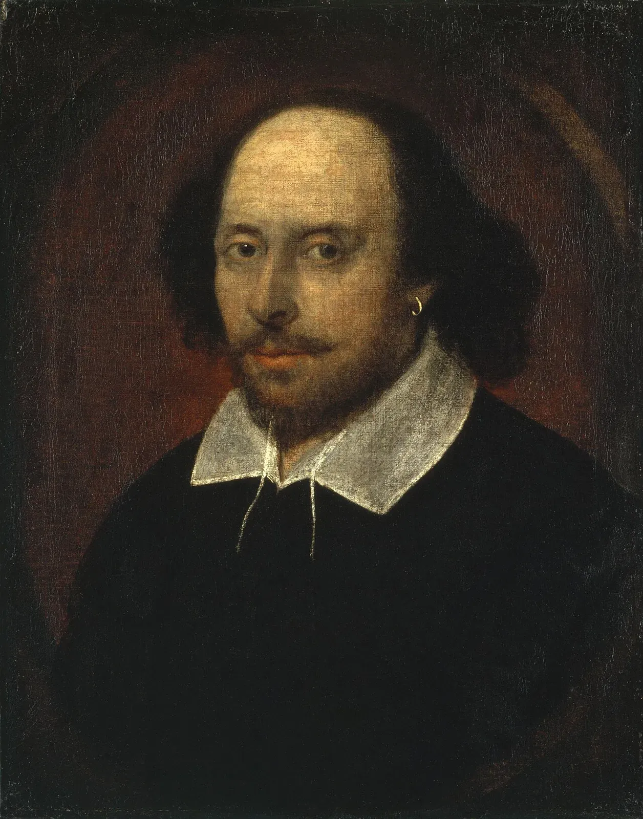 Portrait of William Shakespeare, attributed to John Taylor (the Chandos portrait).