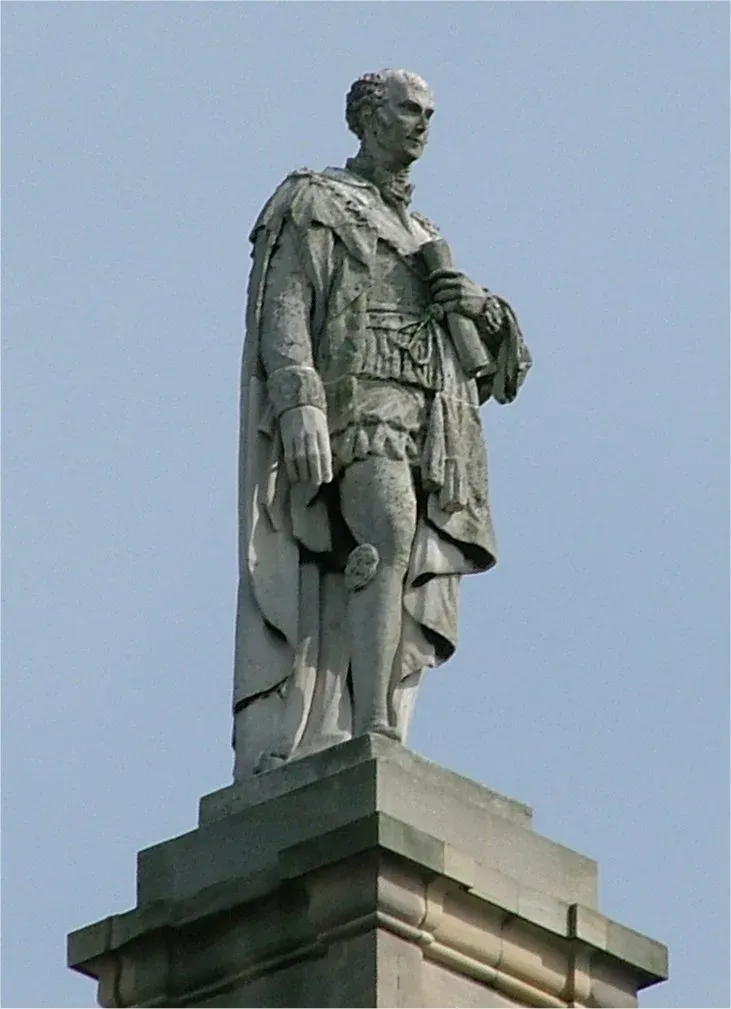 Statue of Charles Grey, 2nd Earl Grey, atop Grey's Monument in Newcastle upon Tyne