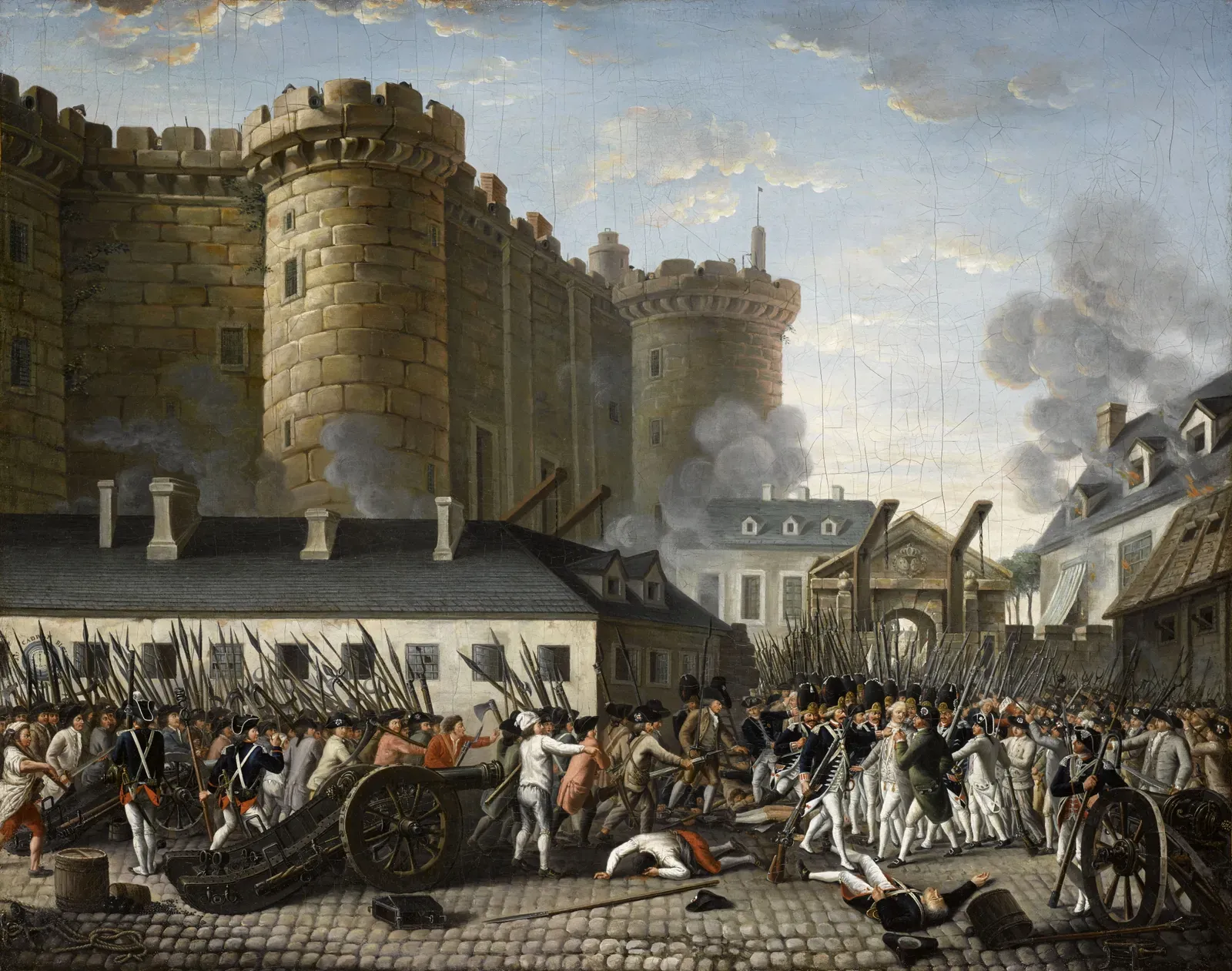 The Storming of the Bastille, 14 July 1789, anonymous painting