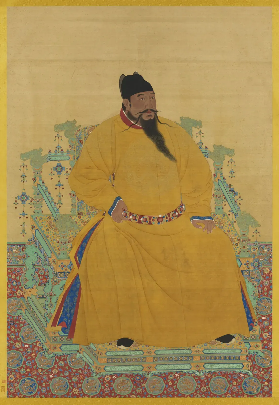 Seated portrait of the Yongle Emperor (Ming Chengzu)