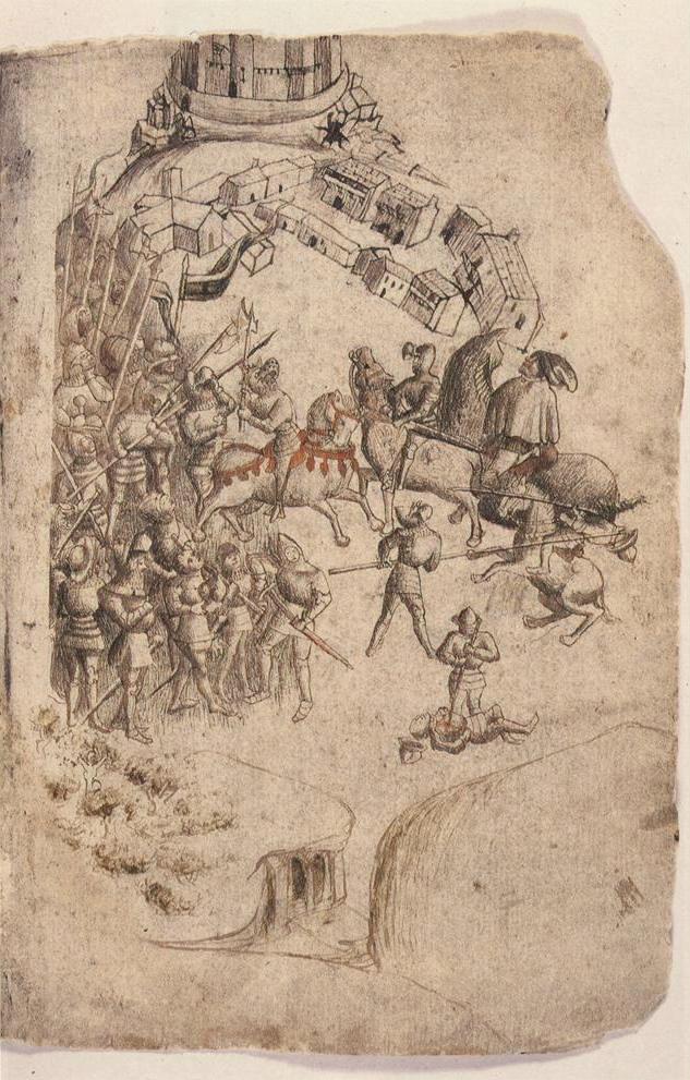 Painting of the Battle of Bannockburn, 1314