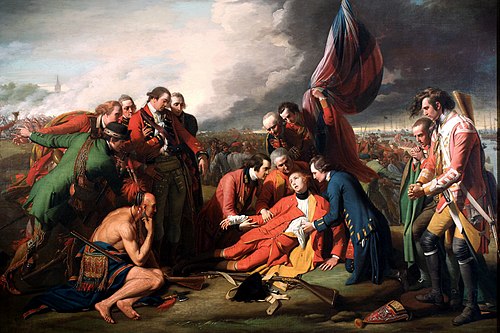 The Death of General Wolfe by Benjamin West, 1770