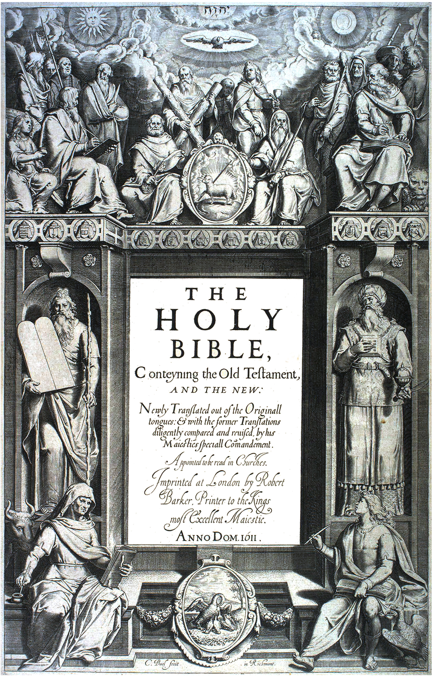 Title page of the 1611 first edition of the King James Bible