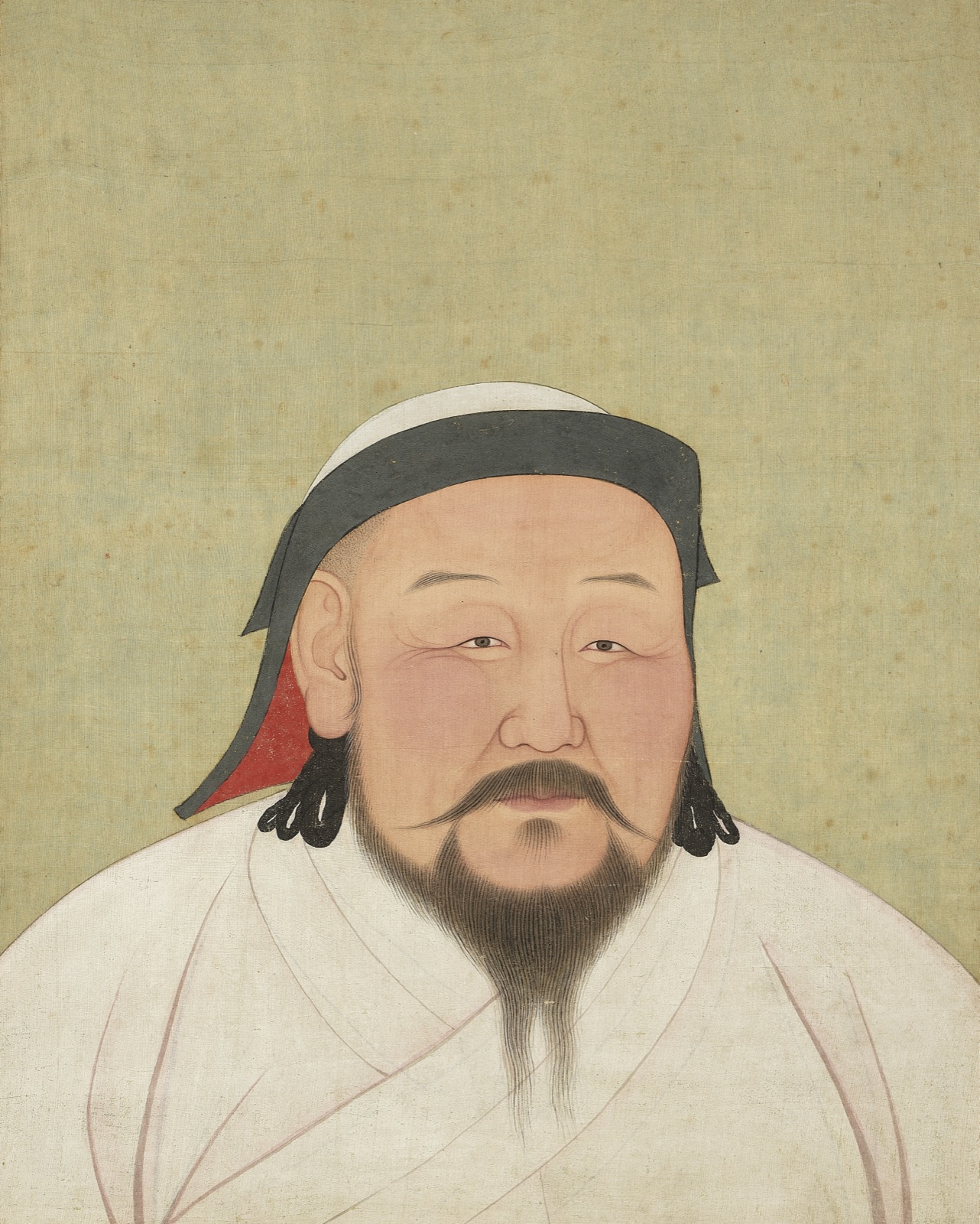Portrait of Kublai Khan from the Yuan imperial album
