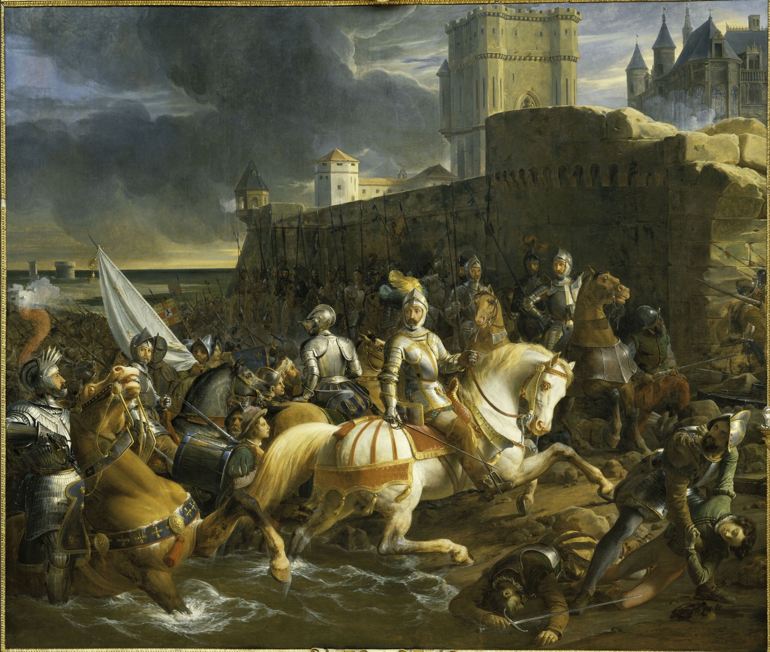 The Siege of Calais, painting by François-Édouard Picot, 1838