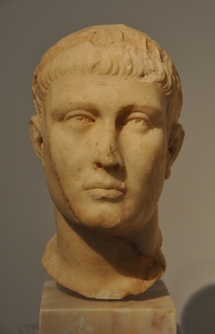 Marble bust of Emperor Theodosius I, last ruler of a united Roman Empire.