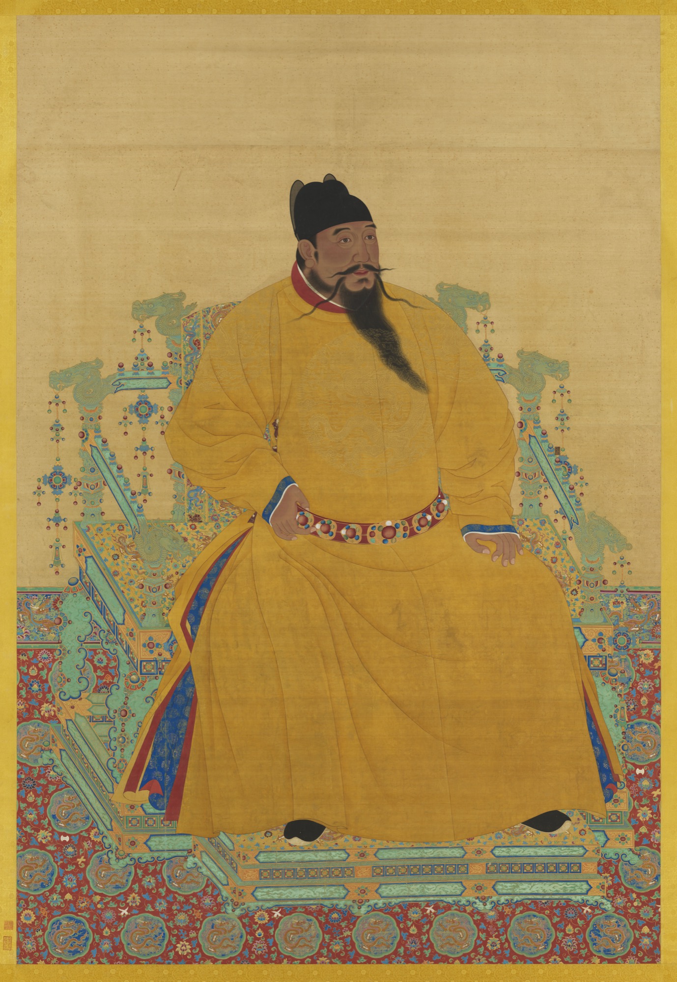 Seated portrait of the Yongle Emperor (Ming Chengzu)